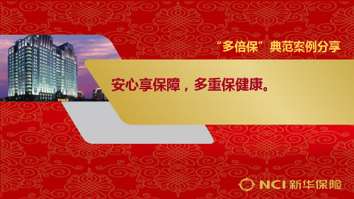 新华人寿多倍保销售流程案例19页