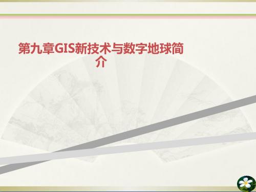 第九章GIS新技术与数字地球简介