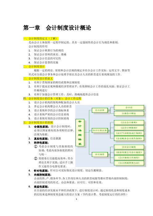 会计制度设计