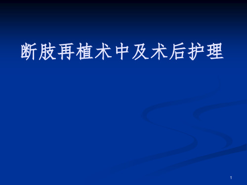 断 指 再 植PPT医学课件