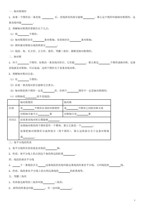 轴对称知识点