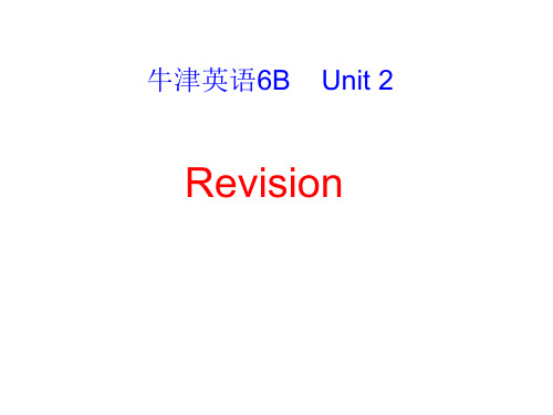 6B Unit 2 Revision(201504)