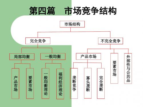 微观经济学(第四版) 李明志 黎诣远 第四篇-第九章  完全竞争市场