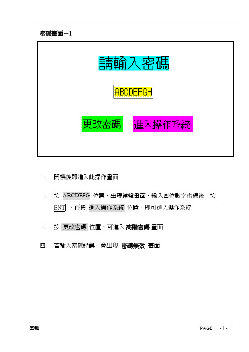 禾耕五轴涂装机操作说明