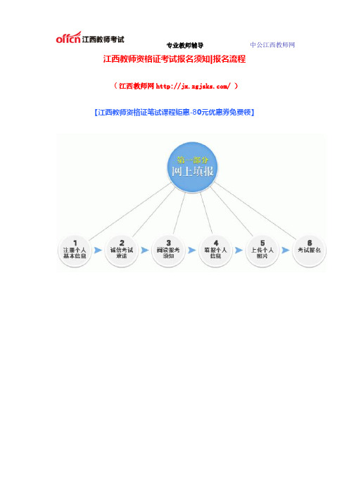 2014江西教师资格证考试报名须知-报名流程