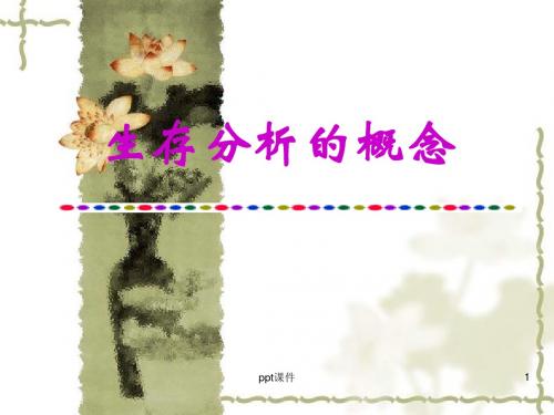 生存分析的概念  ppt课件