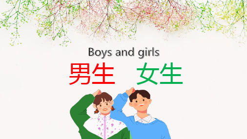 人教 道法七年级2.1男生女生