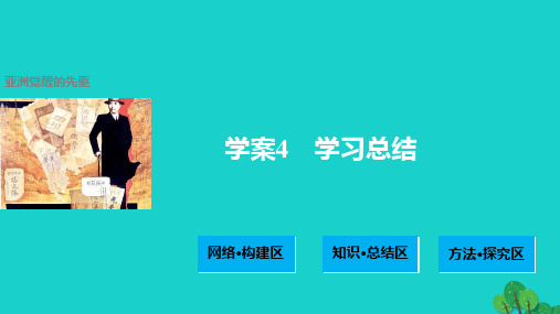 高中历史第四单元亚洲觉醒的先驱4单元学习总结课件新人教版选修