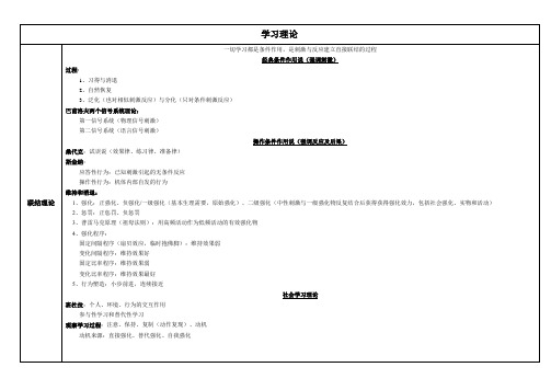 教育心理学学习理论