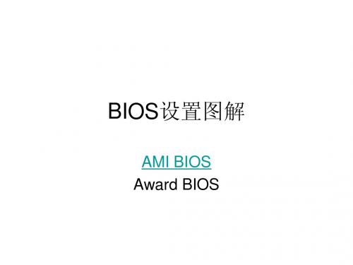 BIOS设置图解
