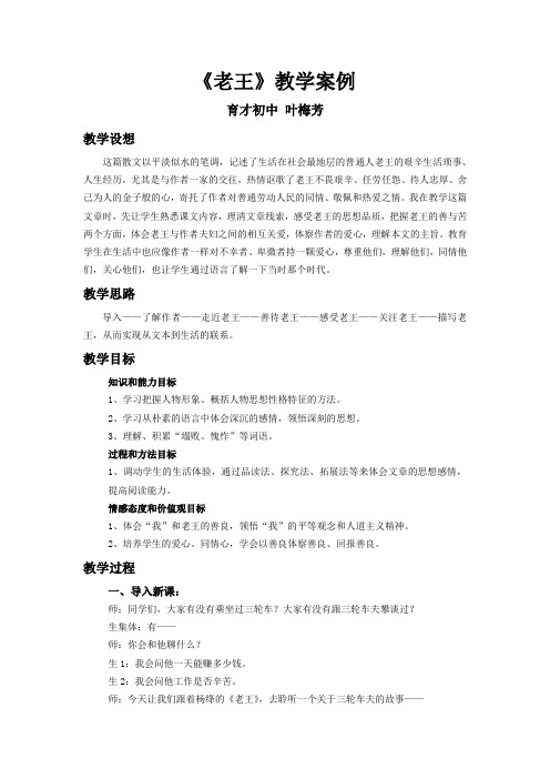 老王教学案例
