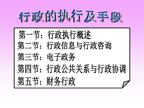 行政的执行及手段培训PPT课件教程