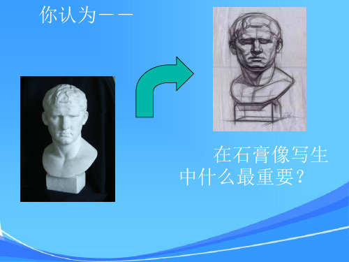 石膏头像写生的要点