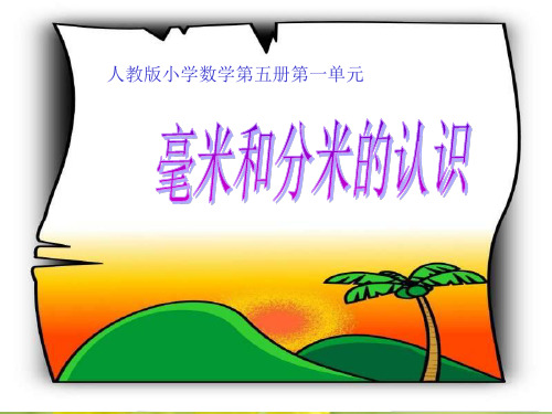 毫米和分米的认识PPT教学课件