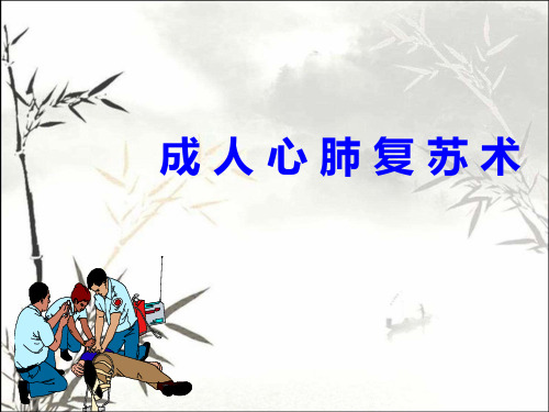 成人心搏骤停的基础生命支持 PPT