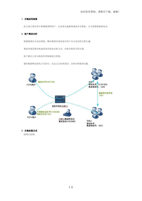 新公司报装电话接入方案