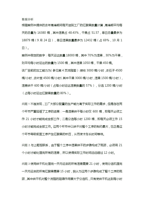 红酸果案例答案