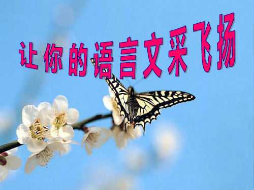 作文-初中作文辅导：让你的语言文采飞扬ppt优秀PPT