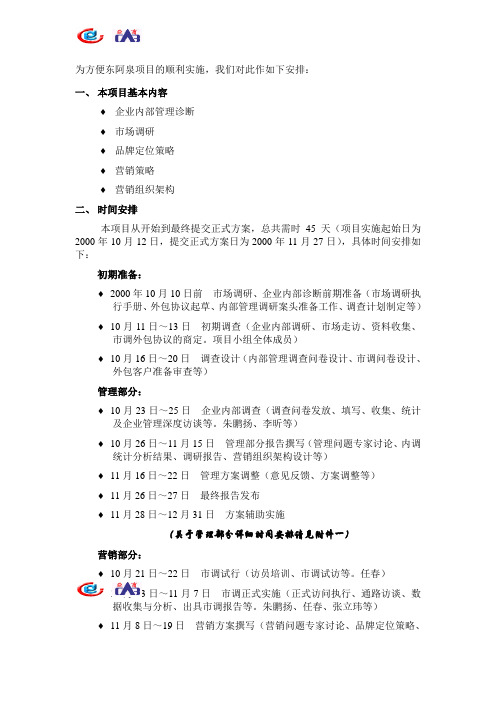 #亚商-阿胶集团—项目计划书