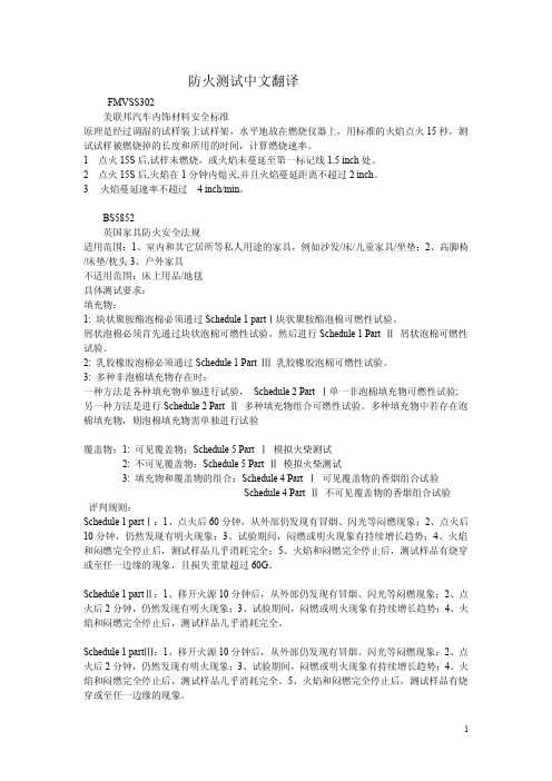 防火测试中文翻译