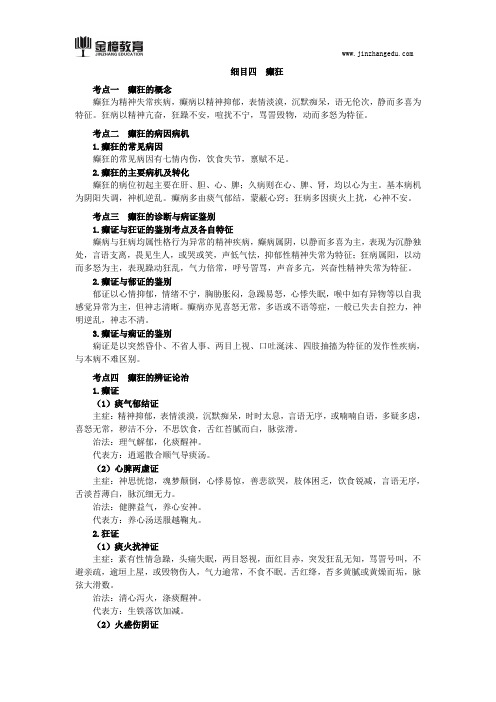 2018年中医执业医师综合笔试知识点(106)