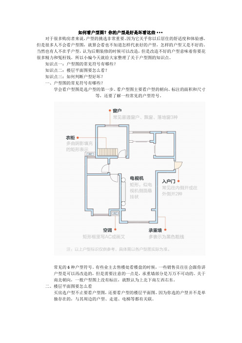 如何看户型图？你的户型是好是坏看这些