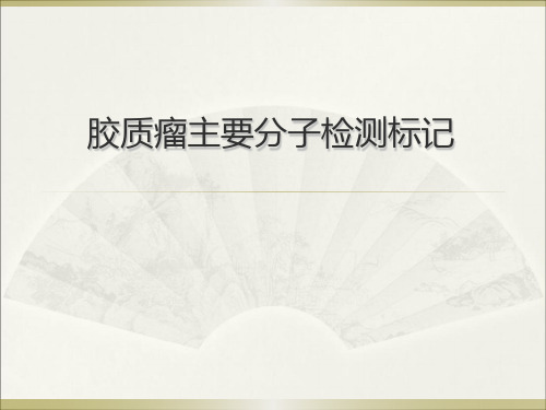 胶质瘤主要分子检测标记