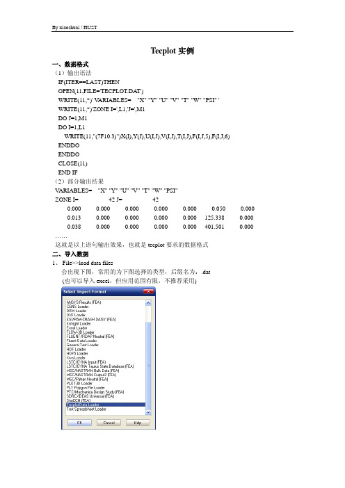Tecplot实例