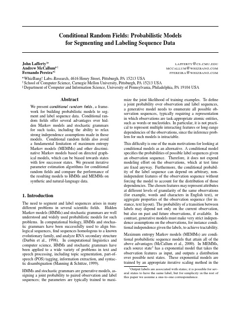 Conditional Random Fields_ Probabilistic Models for Segmenting and Labeling Sequence Data