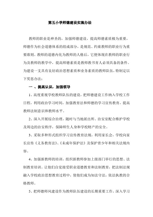 2009师德建设规划和实施