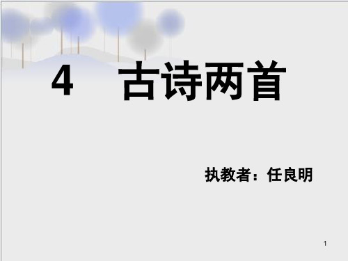 苏教版六年级上册4古诗两首(课堂PPT)