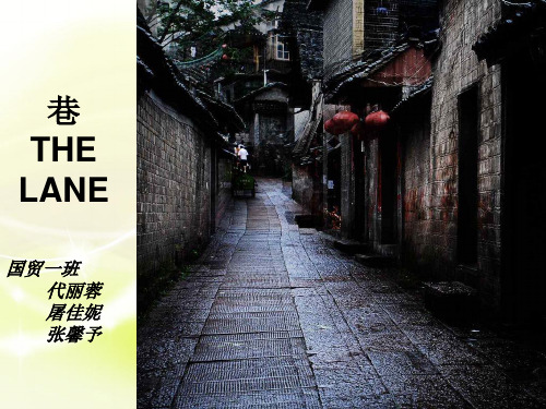 《巷》翻译点评点评和学习