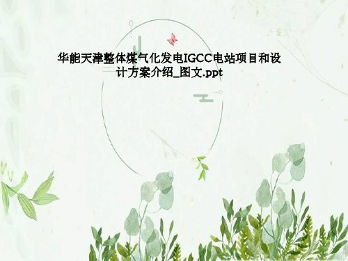 华能天津整体煤气化发电IGCC电站项目和设计方案介绍_图文