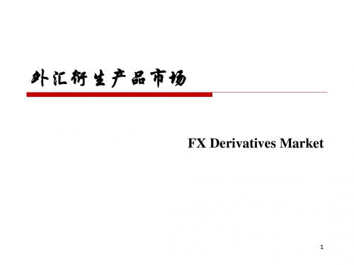 《外汇衍生产品市场》PPT课件