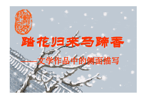 侧面描写作文【精选】