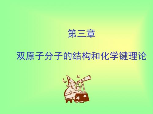 第三章双原子分子的结构和化学键理论-资料