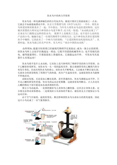 饮水鸟中的热力学原理-中国民航大学
