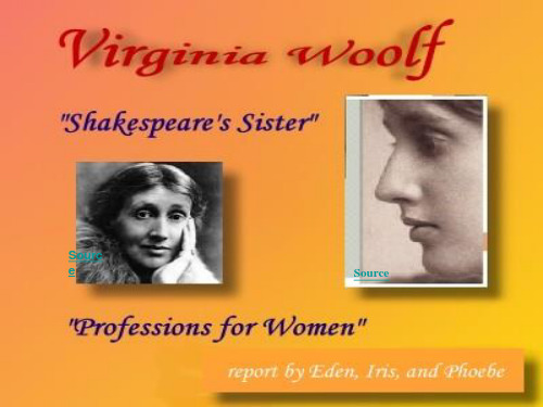 VirginiaWoolf 弗吉尼亚伍尔夫介绍