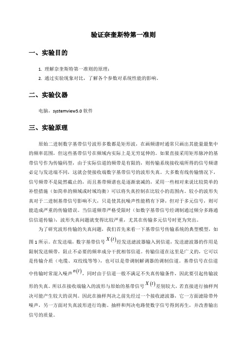 验证奈奎斯特第一准则