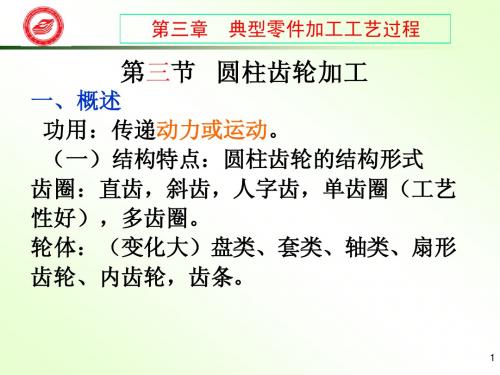 圆柱齿轮加工