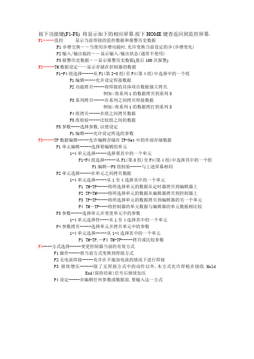 SIV21 点焊控制器说明书