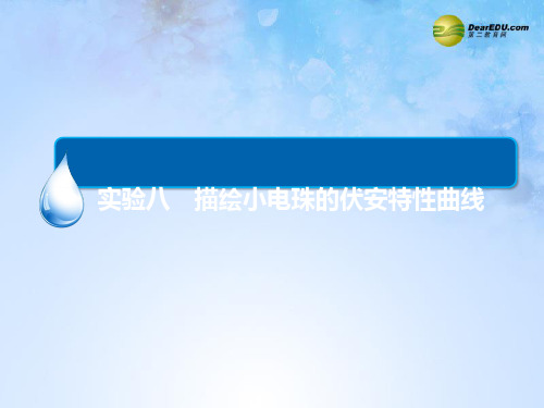 【金版教程】届高考物理大一轮总复习 专题精讲 实验八 描绘小电珠的伏安特性曲线PPT课件