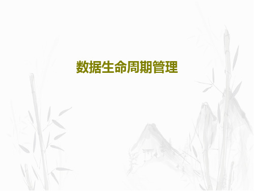 数据生命周期管理共38页