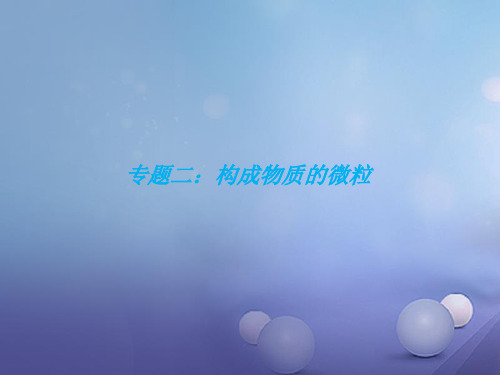 福建省中考化学总复习专题二构成物质的微粒0425255PPT课件