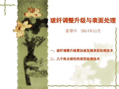 表面处理技术在我国玻纤产业调整升级中的作用全国玻璃纤维专业