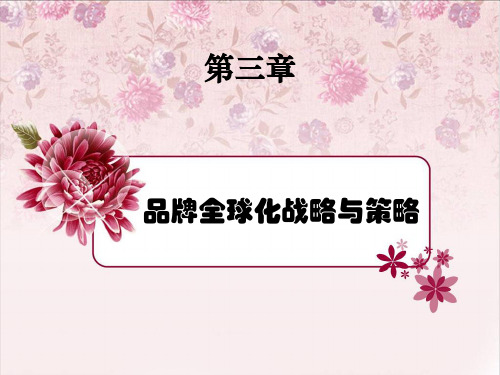 品牌全球化战略与策略