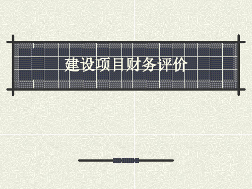 11财务评价