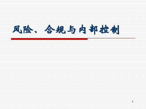 风险、合规与内部控制ppt课件