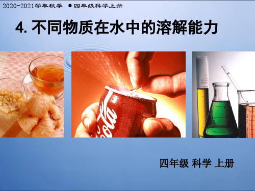 不同物质在水中的溶解能力 (1)