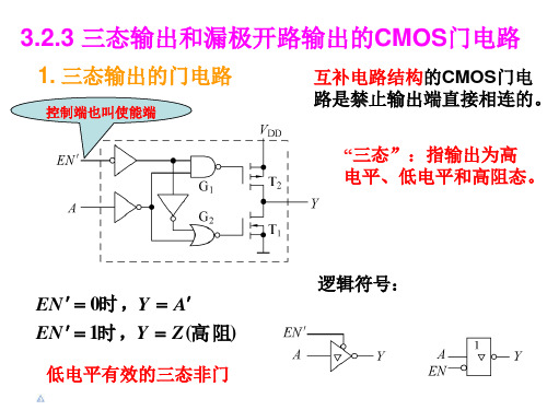 3三态输出和漏极开路输出的CMOS门电路